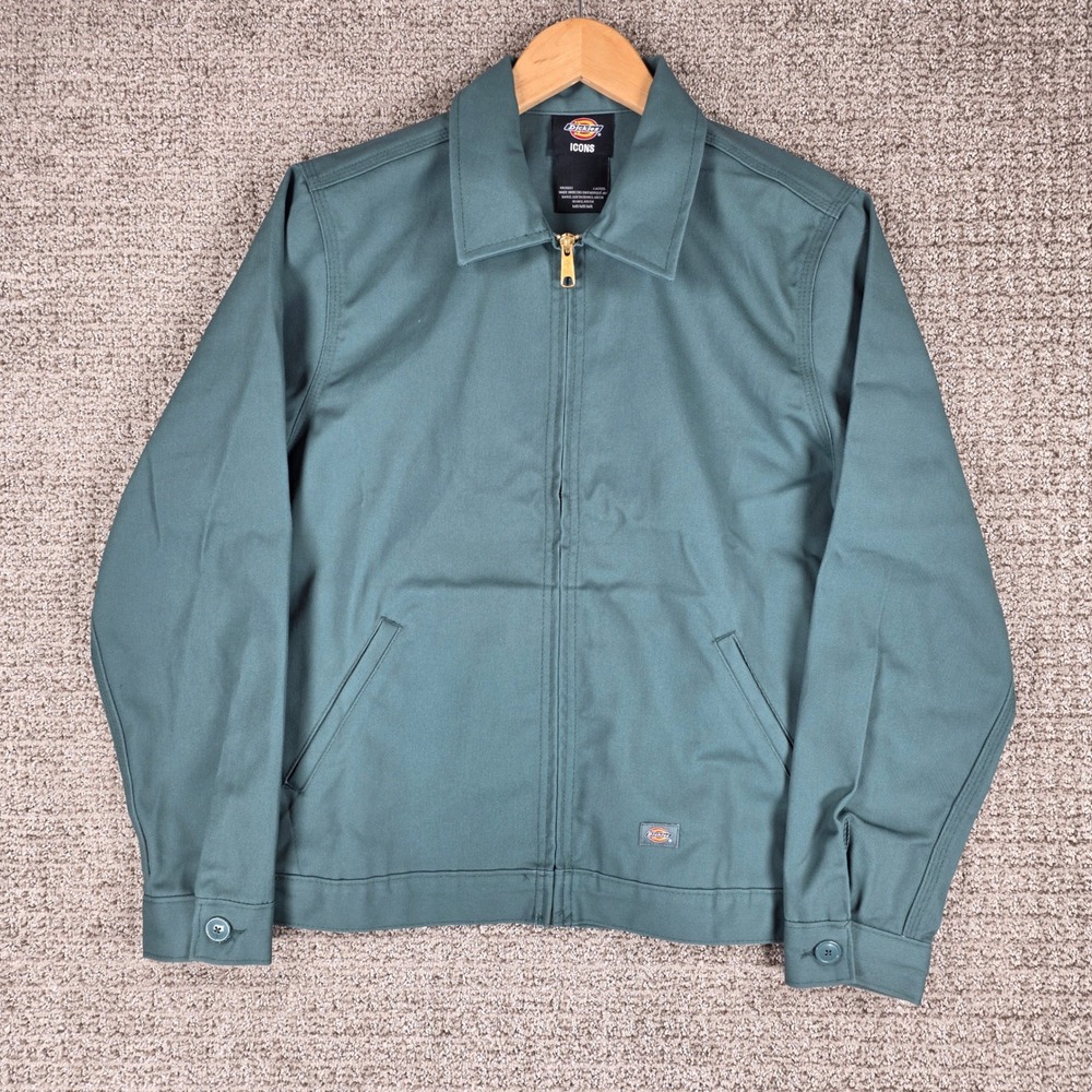 Dickies Icons Eisenhower Jacket Mens Medium Lincoln Green Unlined Work Coat